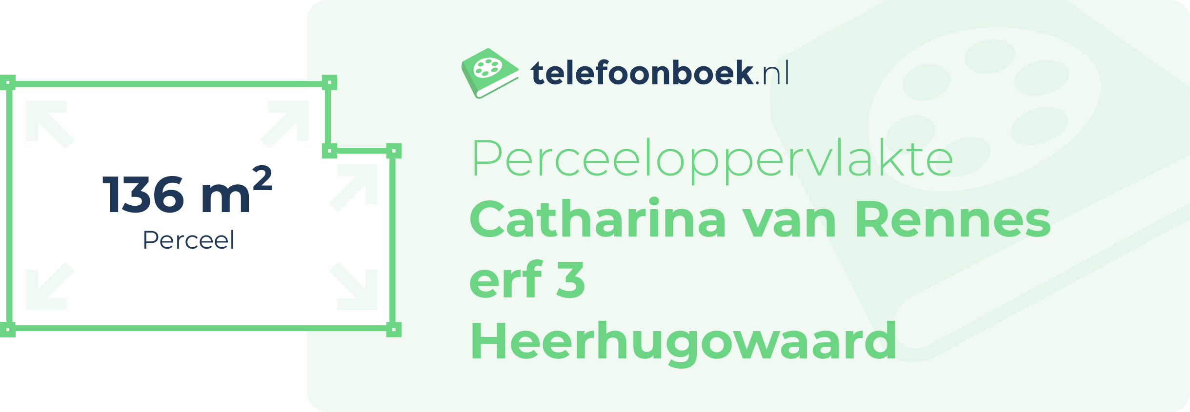 Perceeloppervlakte Catharina Van Rennes Erf 3 Heerhugowaard