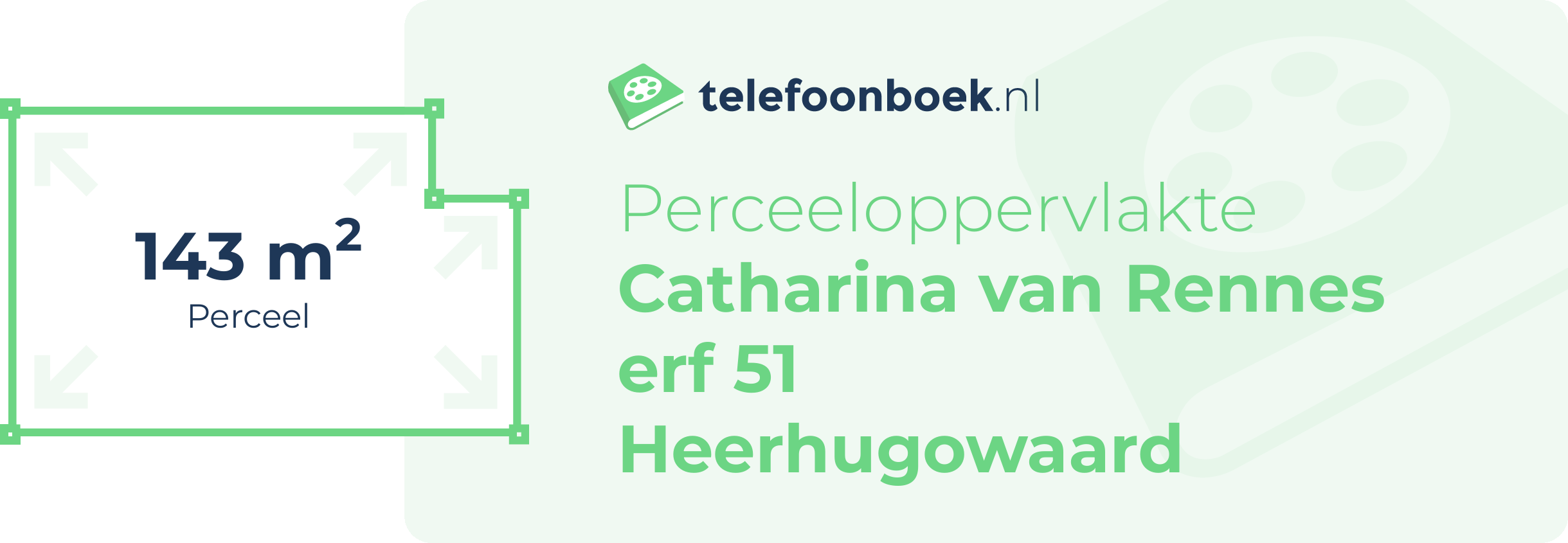 Perceeloppervlakte Catharina Van Rennes Erf 51 Heerhugowaard