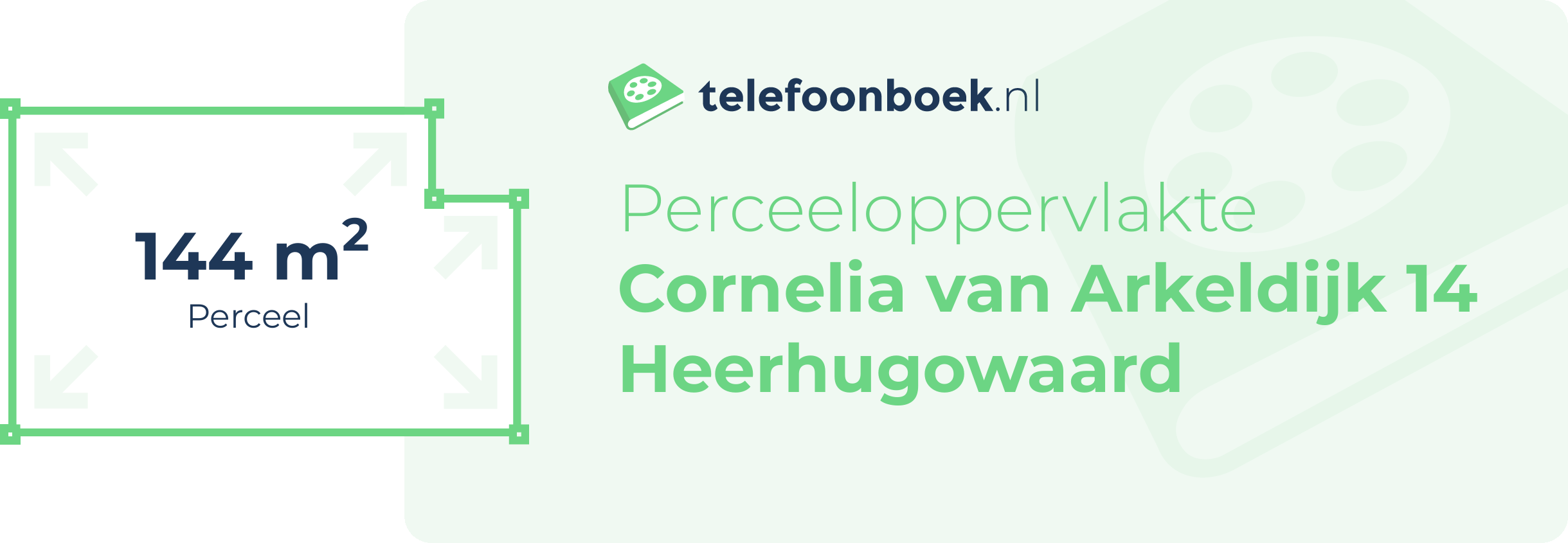 Perceeloppervlakte Cornelia Van Arkeldijk 14 Heerhugowaard