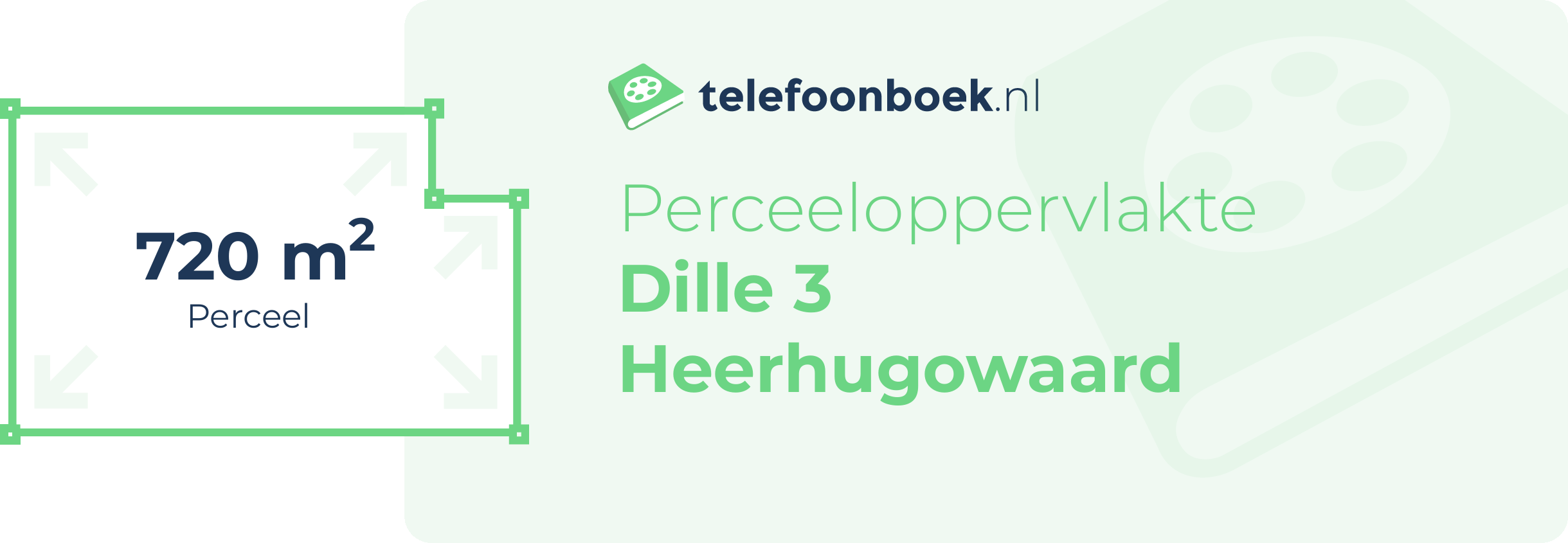 Perceeloppervlakte Dille 3 Heerhugowaard