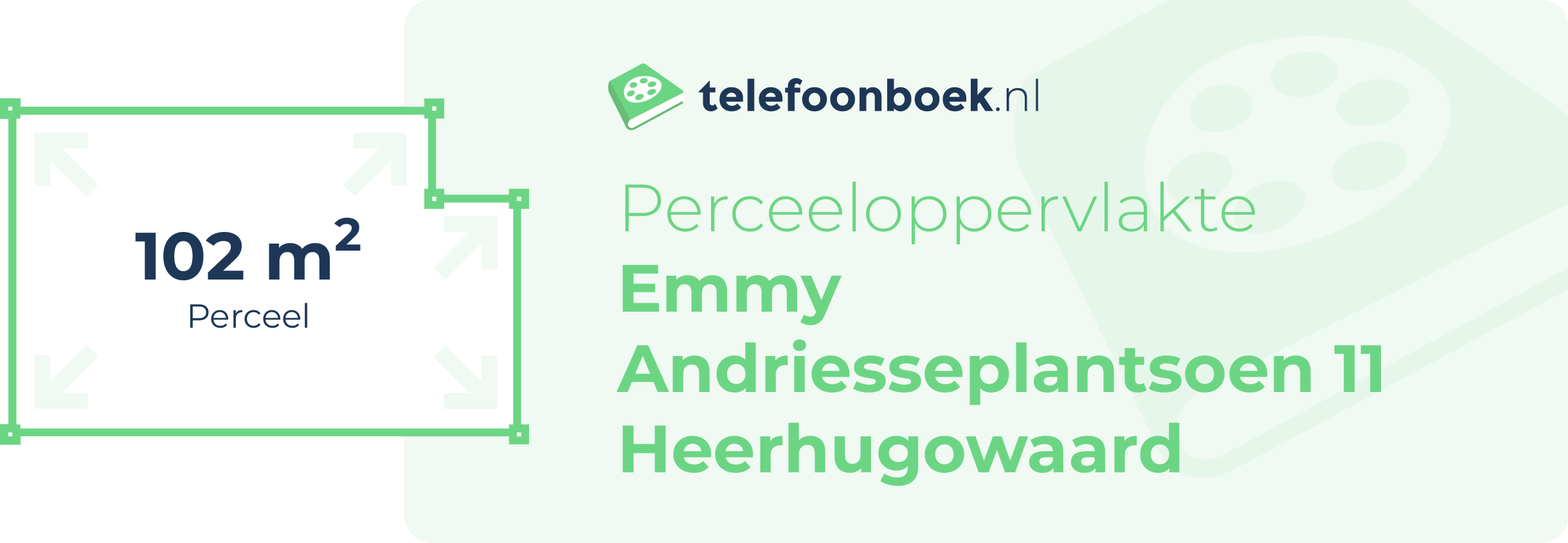 Perceeloppervlakte Emmy Andriesseplantsoen 11 Heerhugowaard