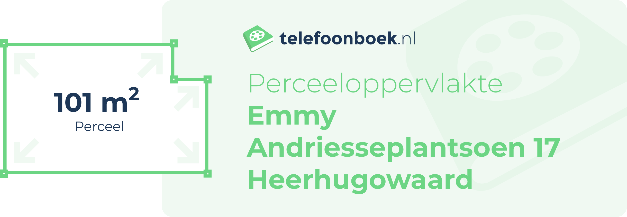 Perceeloppervlakte Emmy Andriesseplantsoen 17 Heerhugowaard