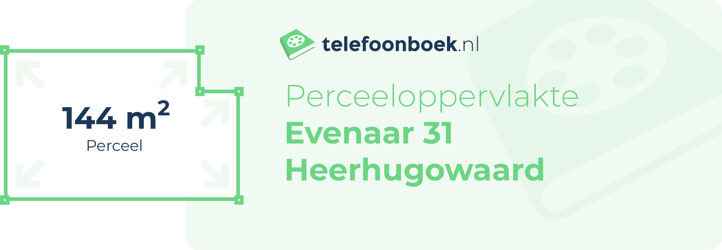 Perceeloppervlakte Evenaar 31 Heerhugowaard