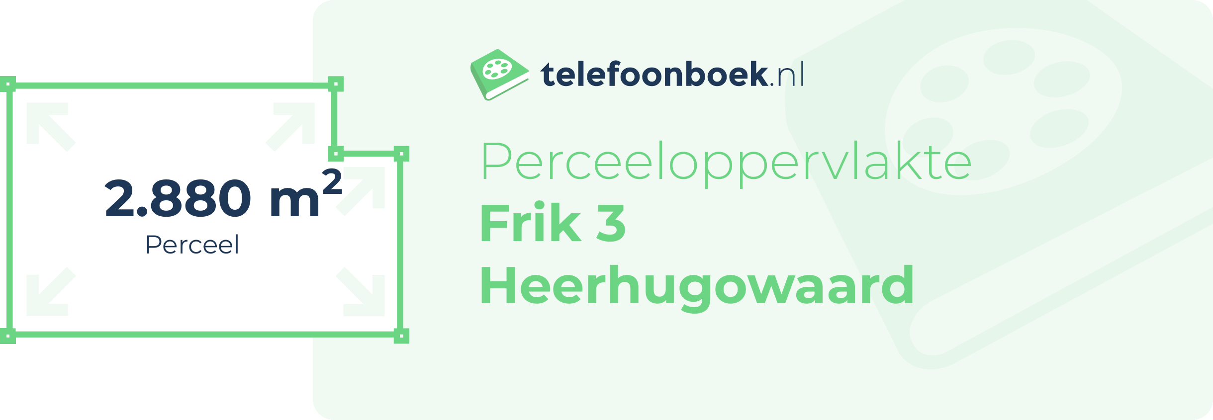 Perceeloppervlakte Frik 3 Heerhugowaard