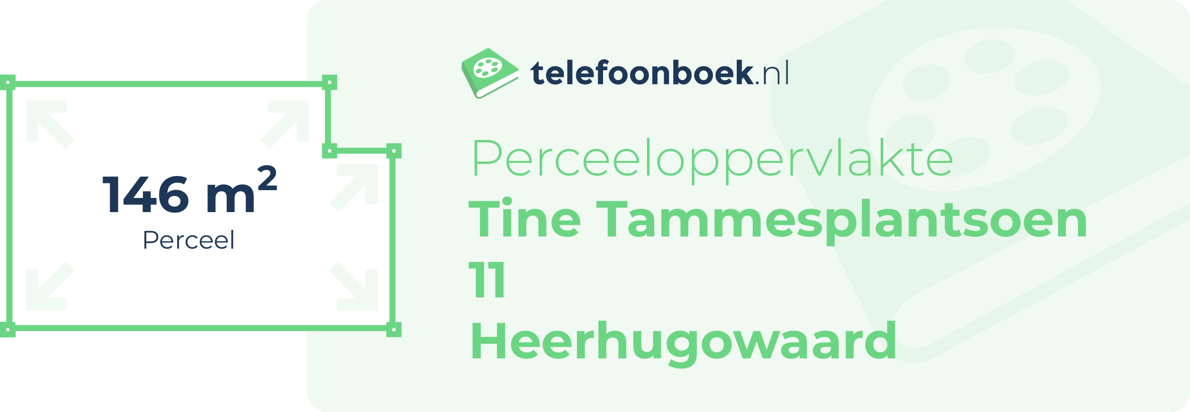 Perceeloppervlakte Tine Tammesplantsoen 11 Heerhugowaard