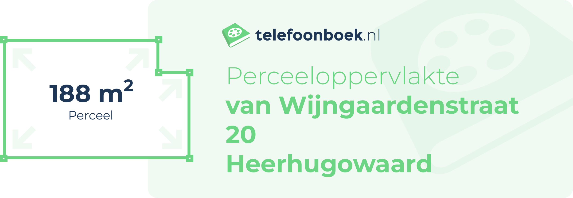 Perceeloppervlakte Van Wijngaardenstraat 20 Heerhugowaard