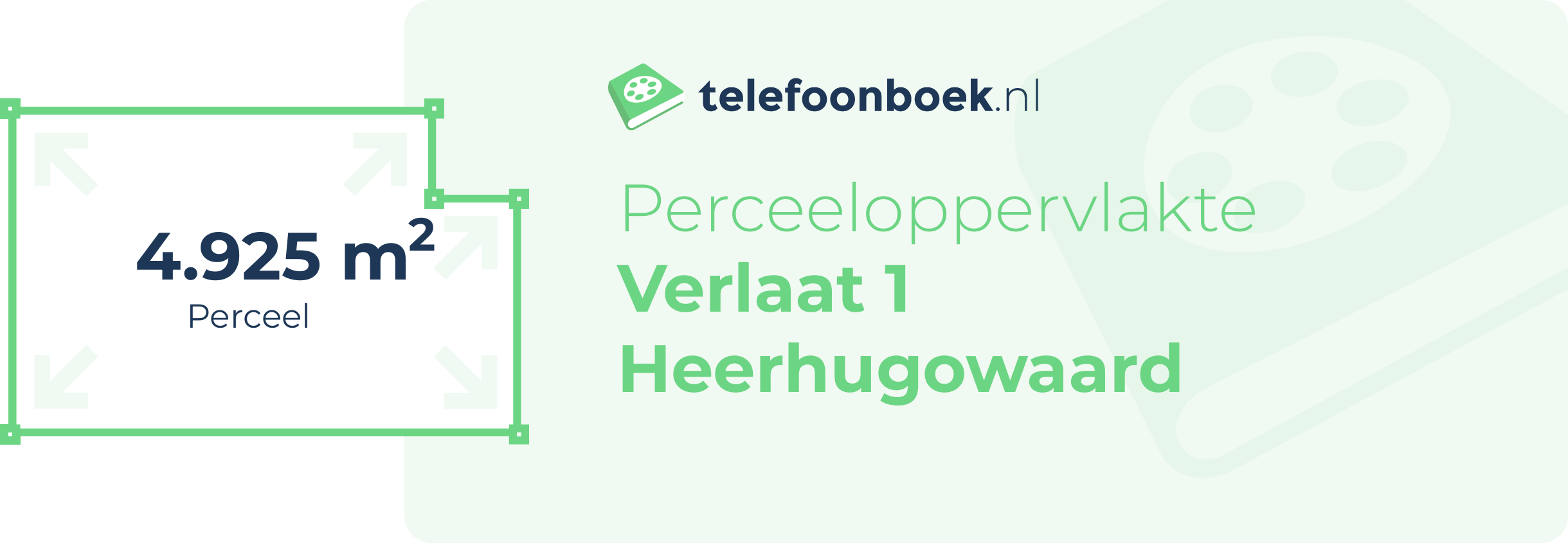 Perceeloppervlakte Verlaat 1 Heerhugowaard