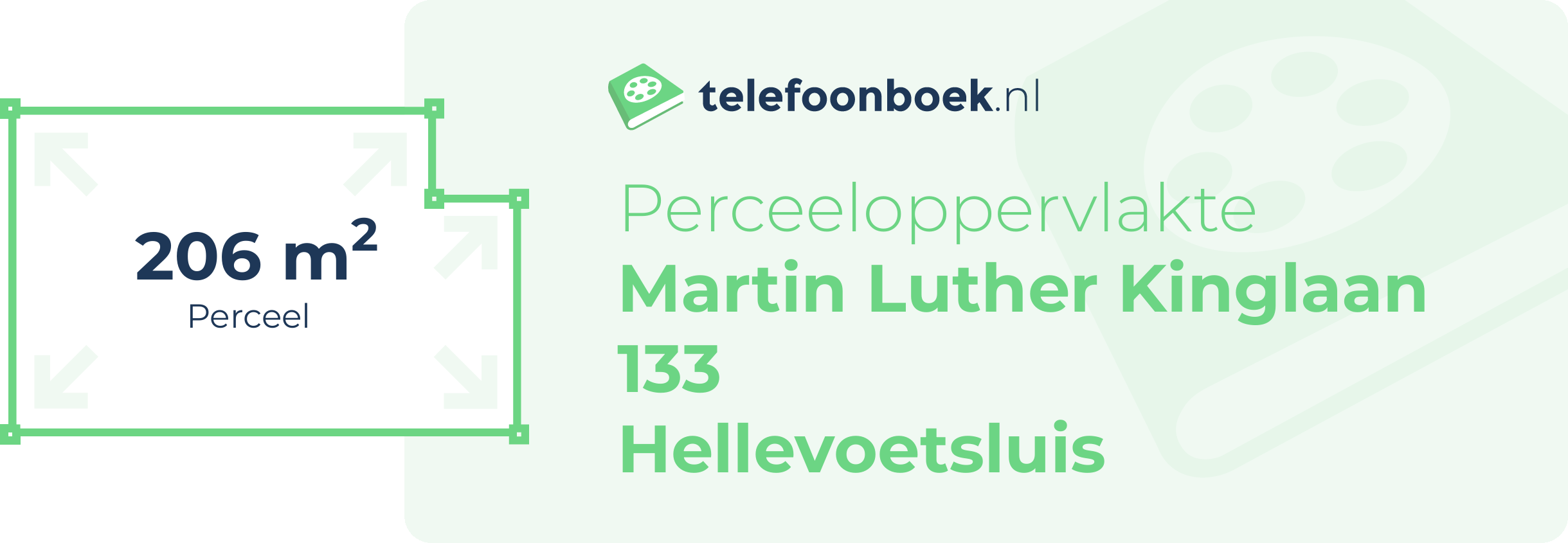 Perceeloppervlakte Martin Luther Kinglaan 133 Hellevoetsluis