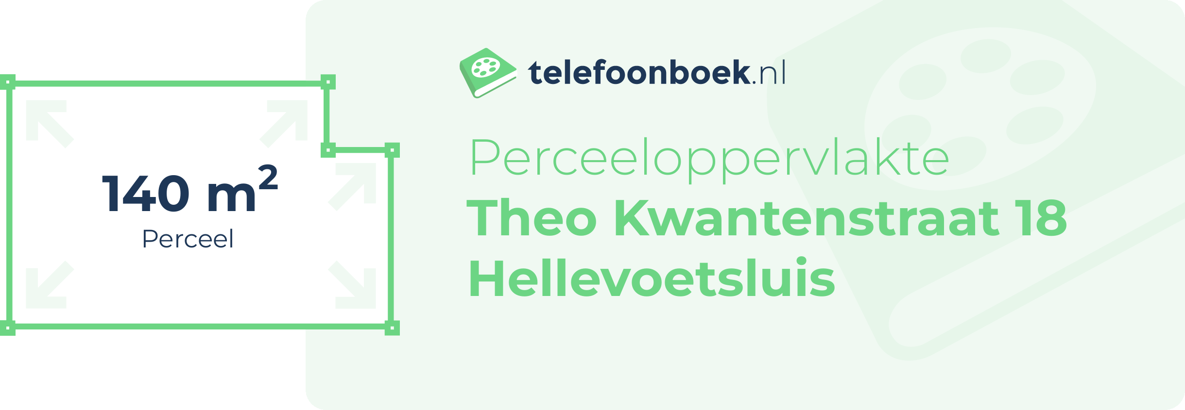 Perceeloppervlakte Theo Kwantenstraat 18 Hellevoetsluis