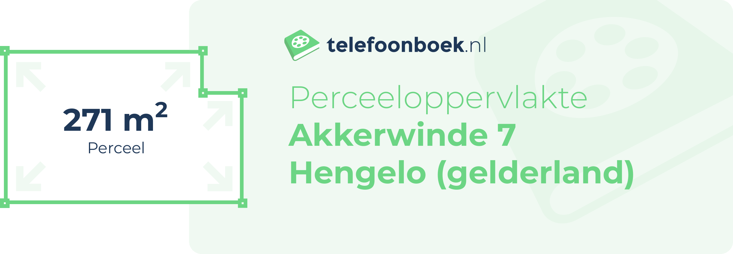 Perceeloppervlakte Akkerwinde 7 Hengelo (Gelderland)