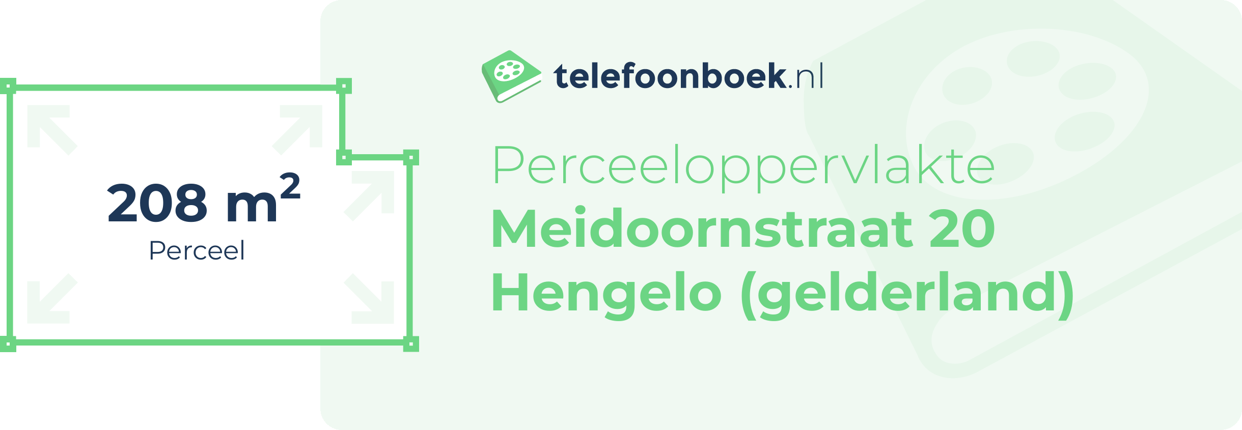 Perceeloppervlakte Meidoornstraat 20 Hengelo (Gelderland)