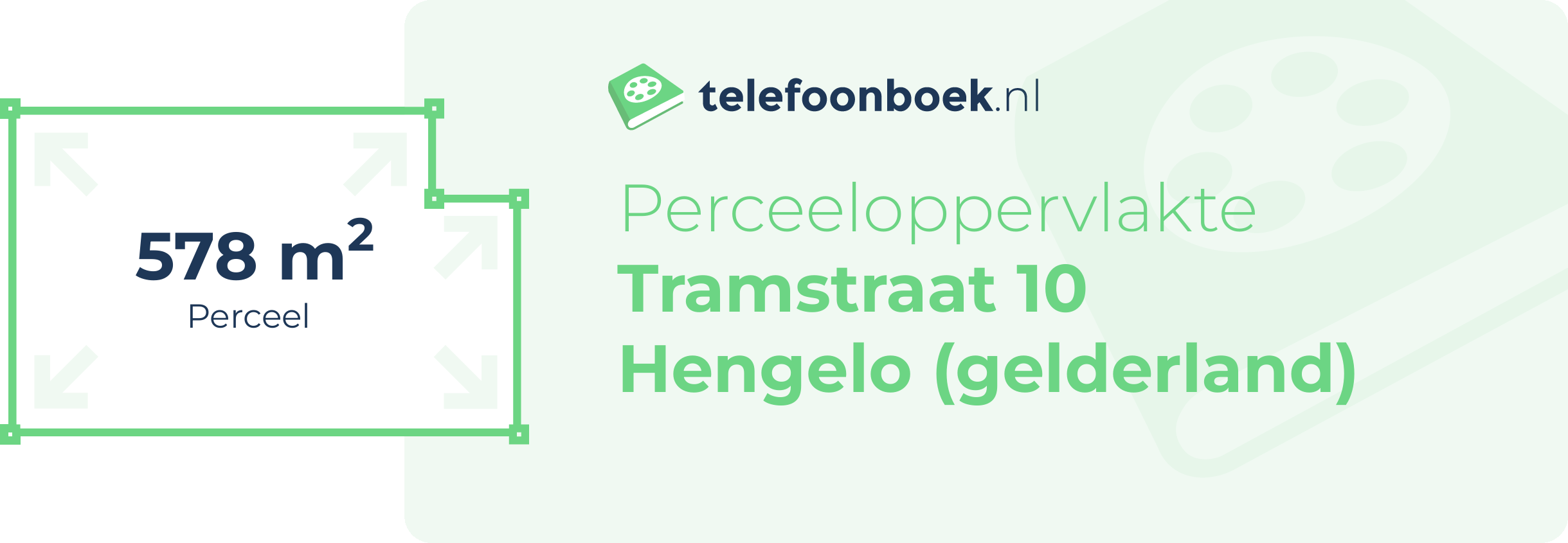 Perceeloppervlakte Tramstraat 10 Hengelo (Gelderland)
