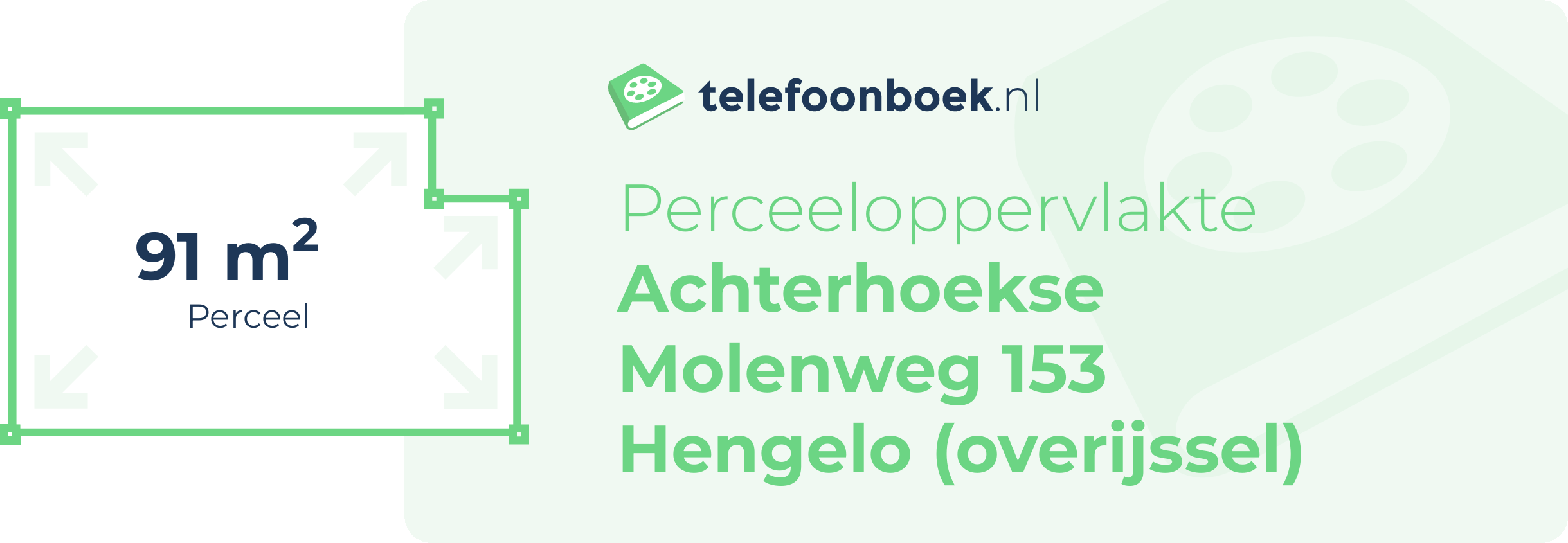 Perceeloppervlakte Achterhoekse Molenweg 153 Hengelo (Overijssel)