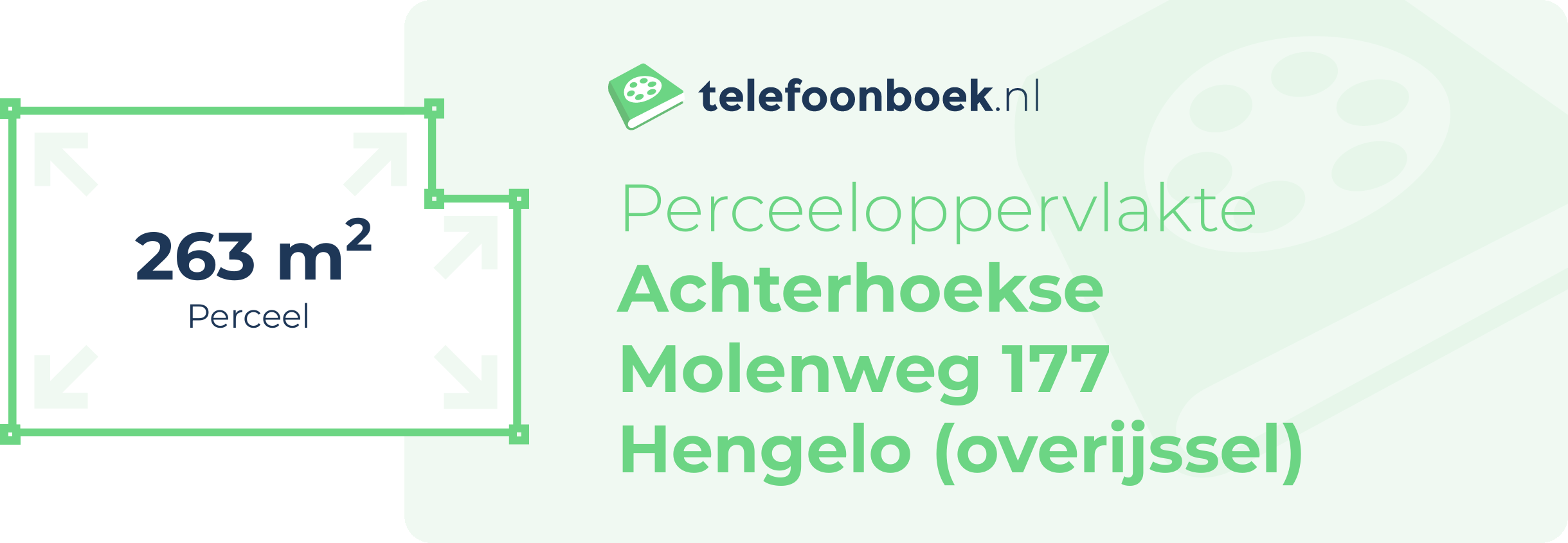 Perceeloppervlakte Achterhoekse Molenweg 177 Hengelo (Overijssel)