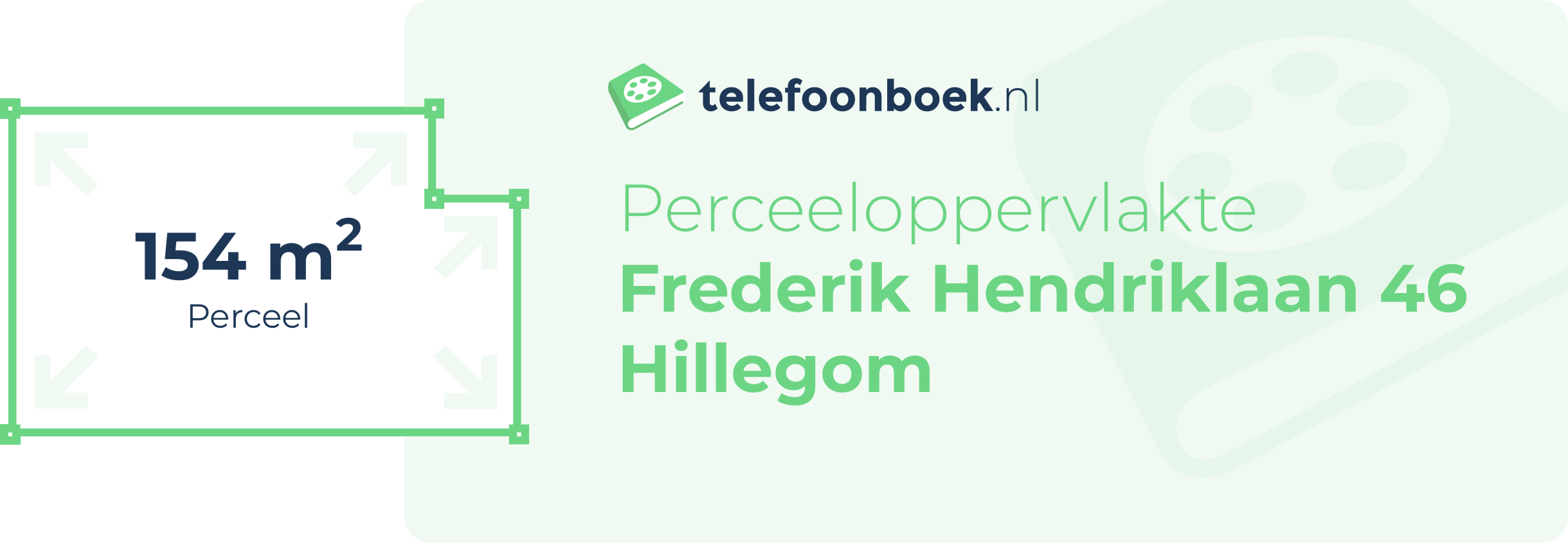 Perceeloppervlakte Frederik Hendriklaan 46 Hillegom