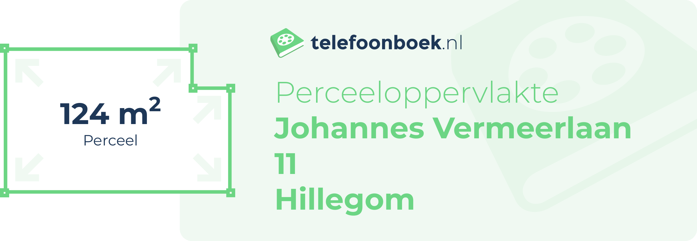 Perceeloppervlakte Johannes Vermeerlaan 11 Hillegom