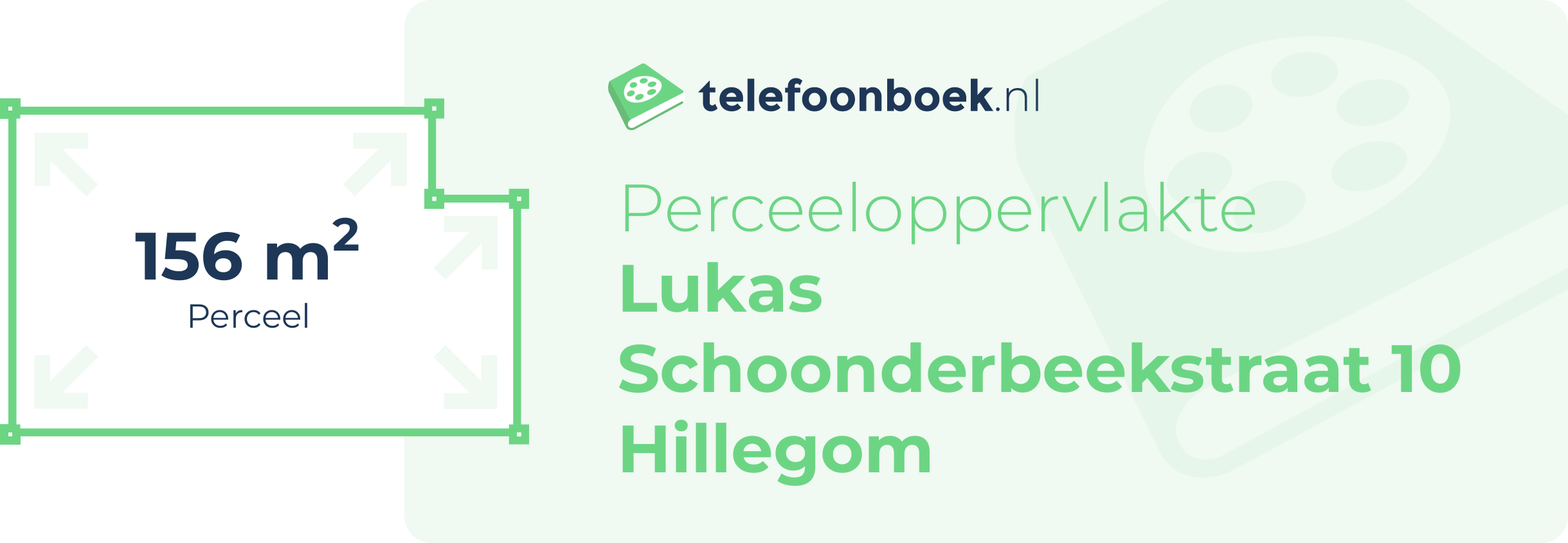 Perceeloppervlakte Lukas Schoonderbeekstraat 10 Hillegom