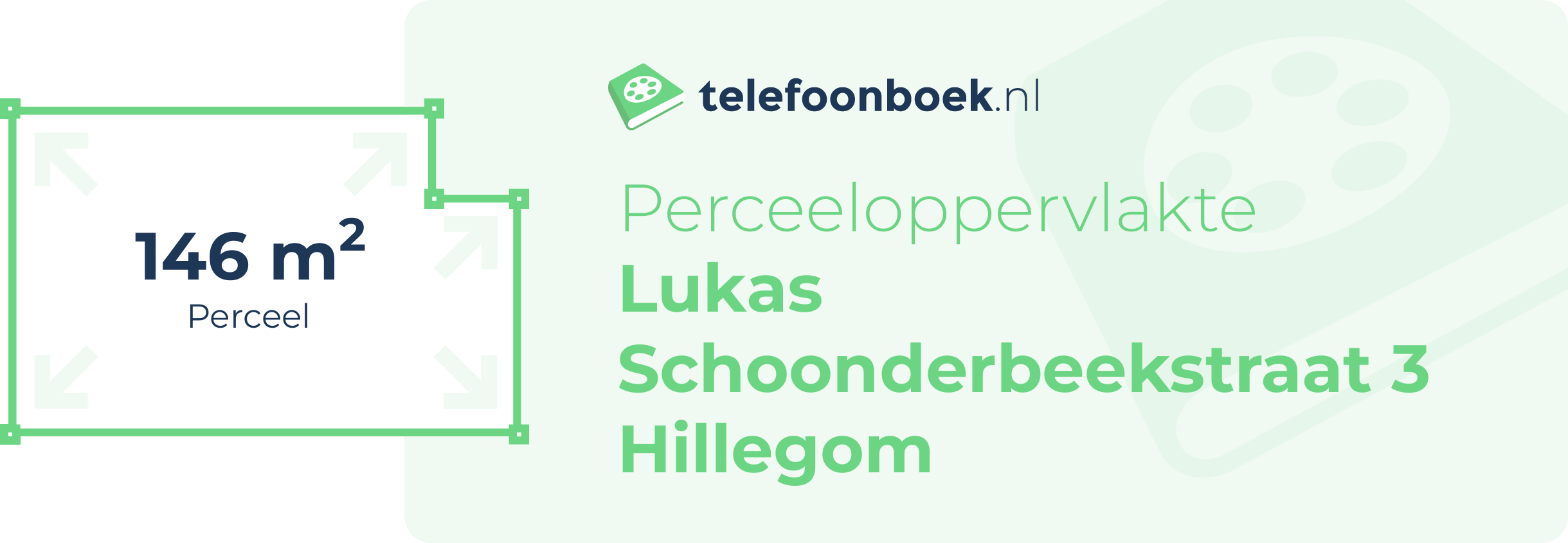 Perceeloppervlakte Lukas Schoonderbeekstraat 3 Hillegom