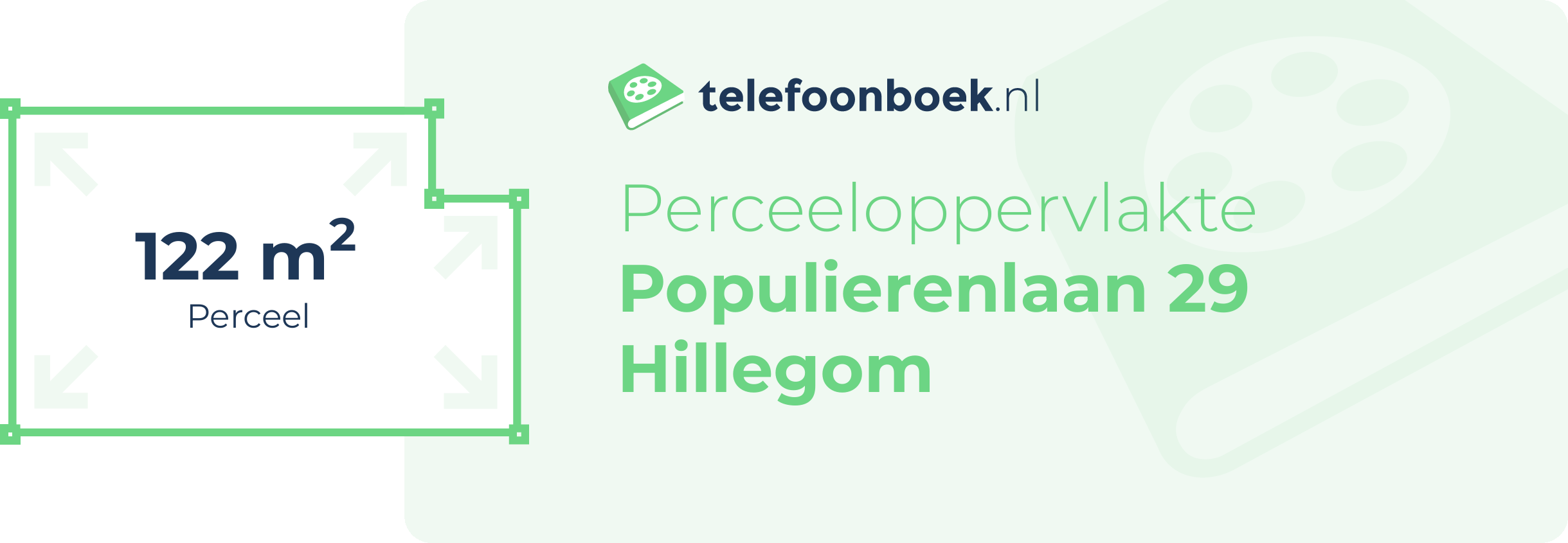 Perceeloppervlakte Populierenlaan 29 Hillegom