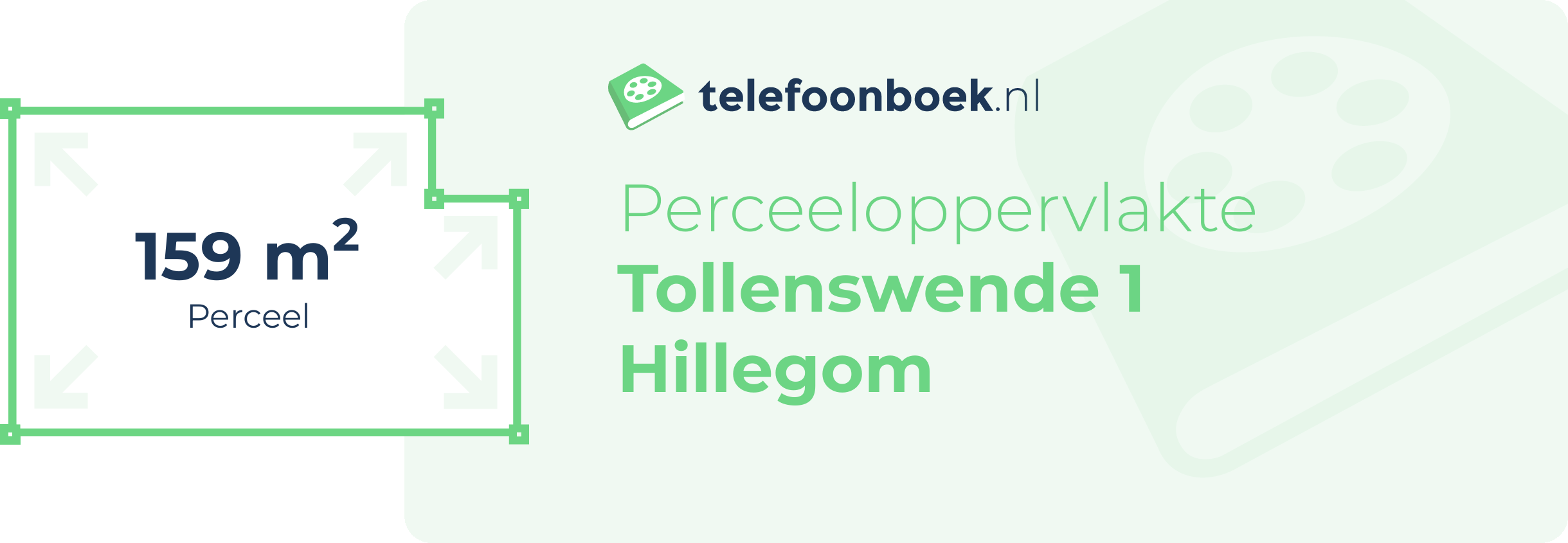 Perceeloppervlakte Tollenswende 1 Hillegom