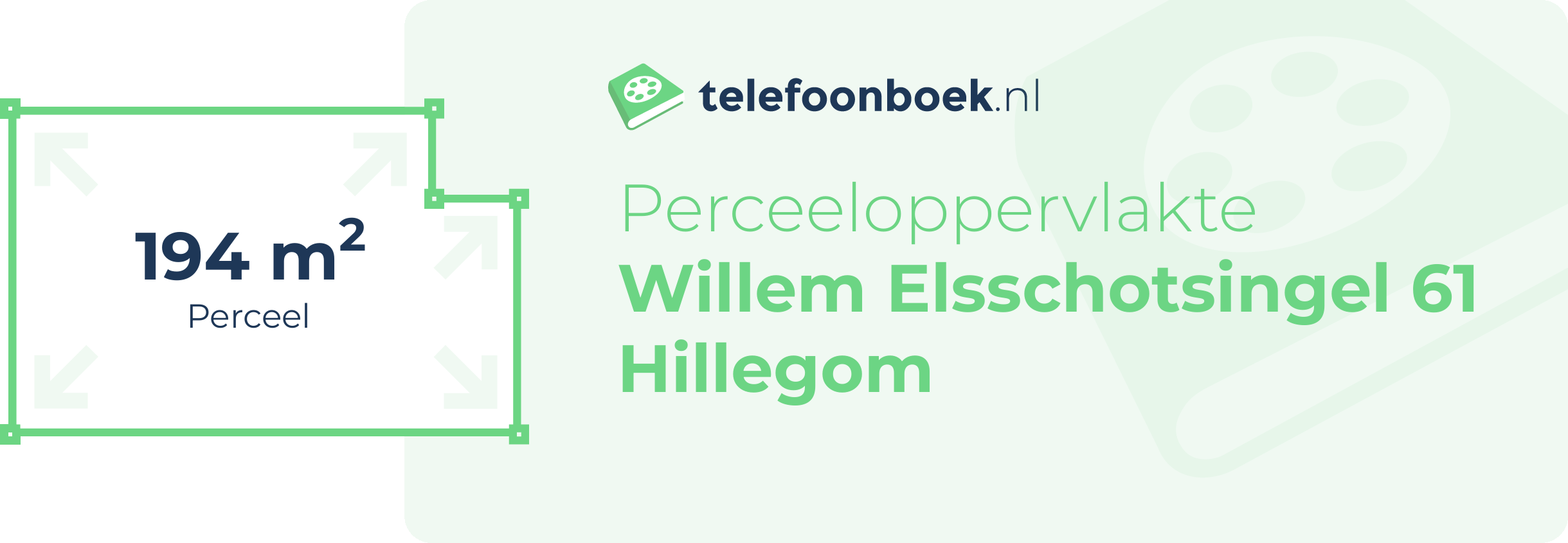 Perceeloppervlakte Willem Elsschotsingel 61 Hillegom