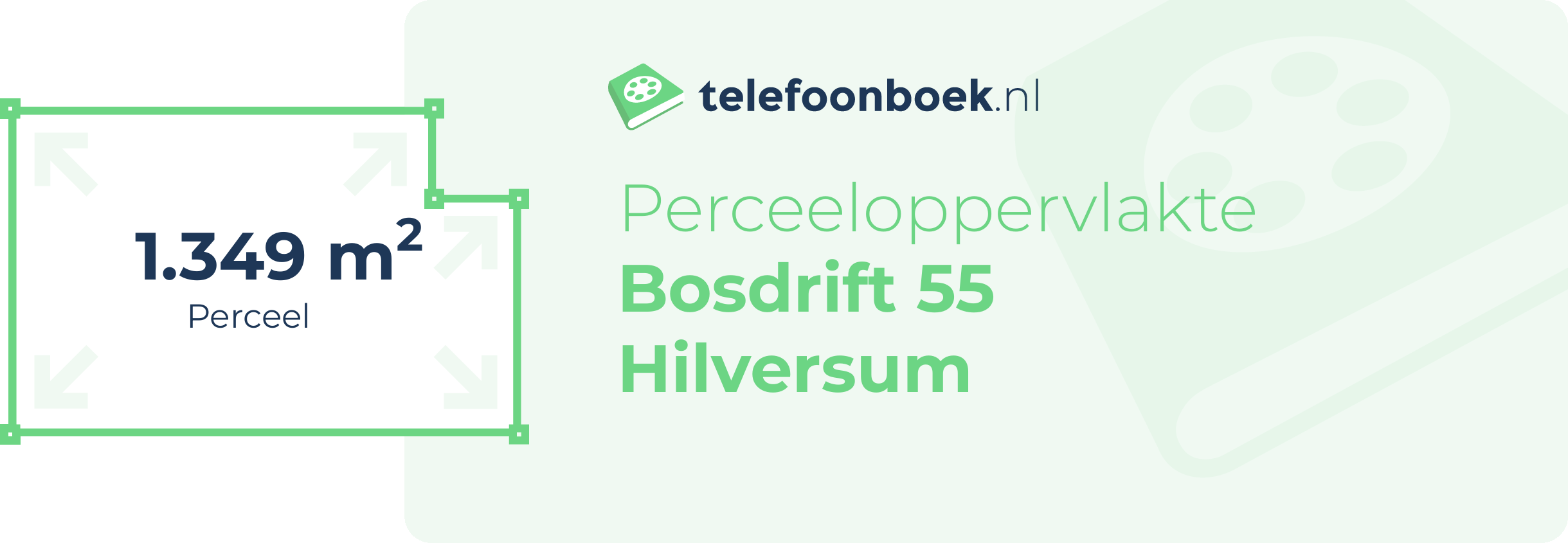 Perceeloppervlakte Bosdrift 55 Hilversum