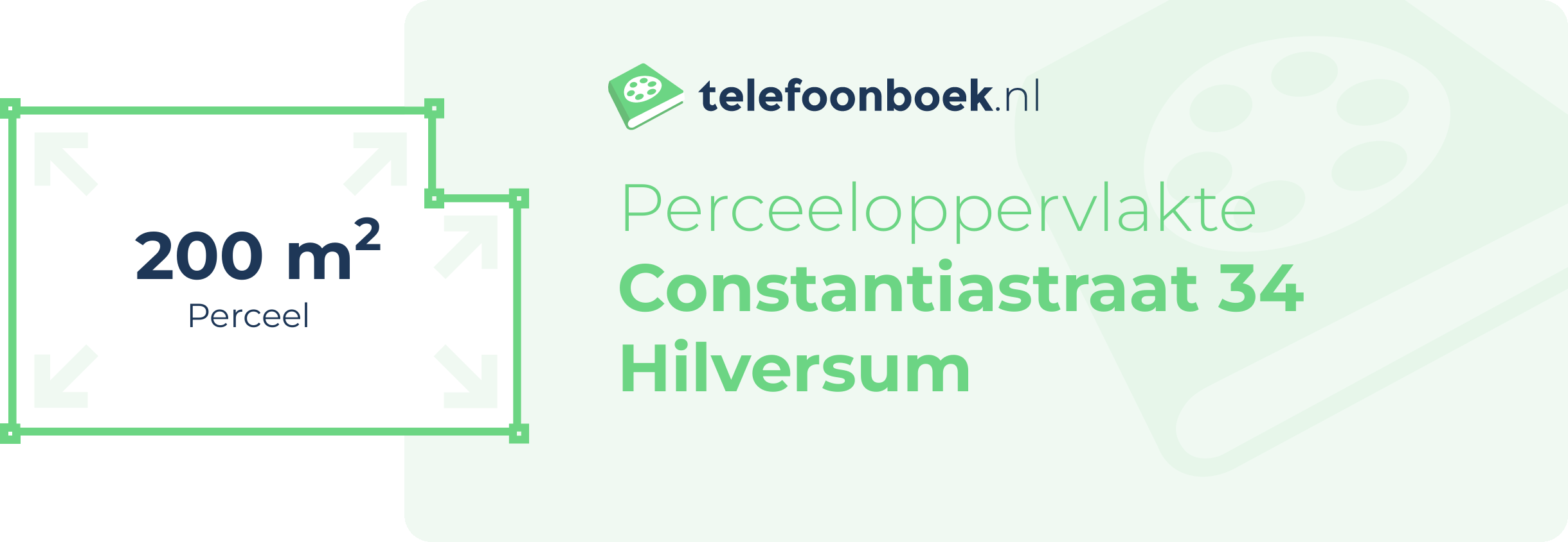 Perceeloppervlakte Constantiastraat 34 Hilversum