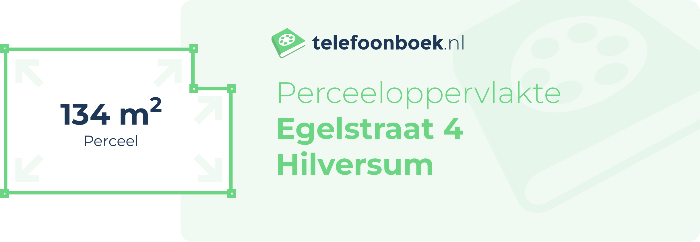 Perceeloppervlakte Egelstraat 4 Hilversum