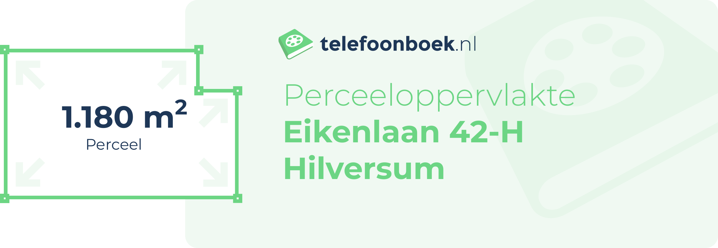 Perceeloppervlakte Eikenlaan 42-H Hilversum