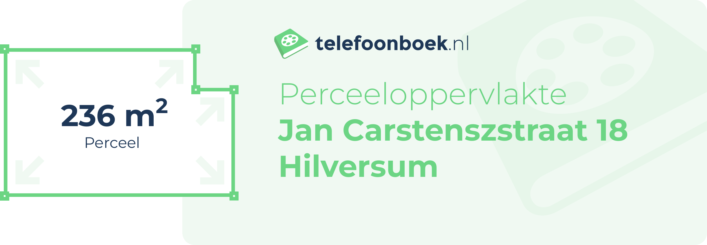 Perceeloppervlakte Jan Carstenszstraat 18 Hilversum