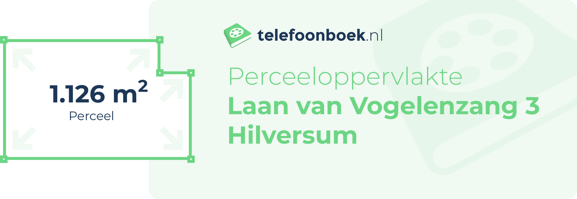 Perceeloppervlakte Laan Van Vogelenzang 3 Hilversum