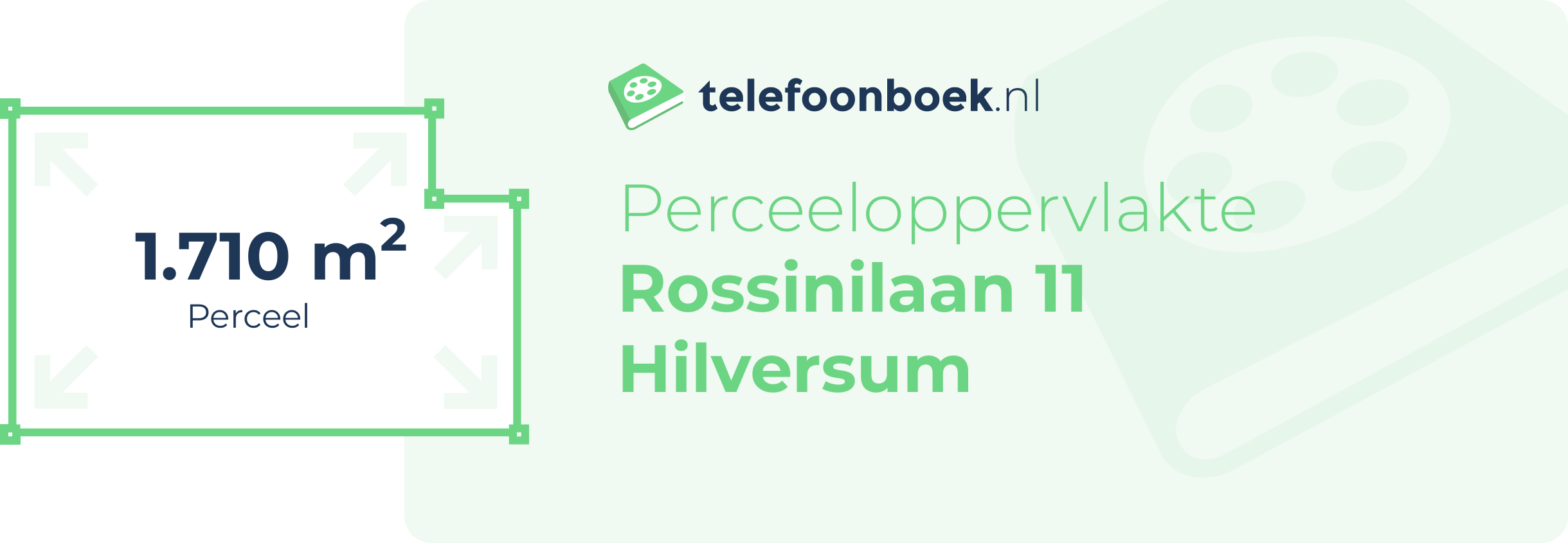 Perceeloppervlakte Rossinilaan 11 Hilversum