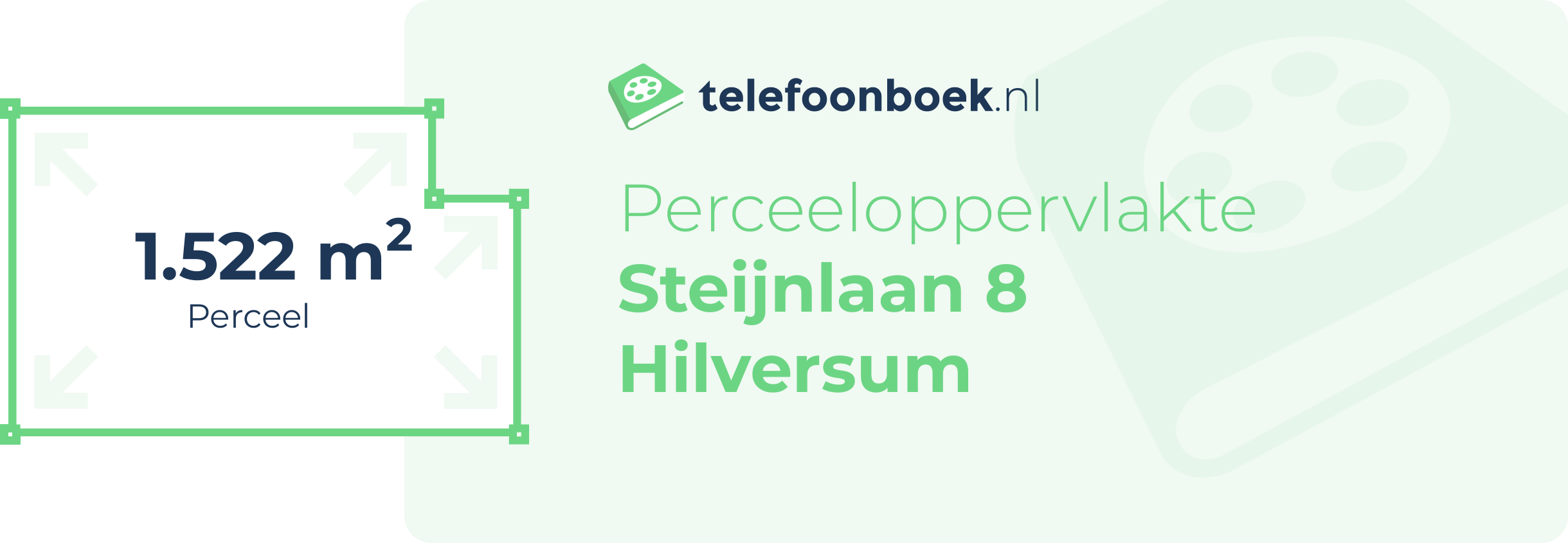 Perceeloppervlakte Steijnlaan 8 Hilversum