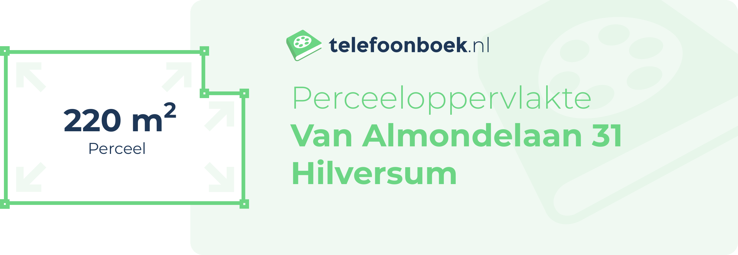 Perceeloppervlakte Van Almondelaan 31 Hilversum
