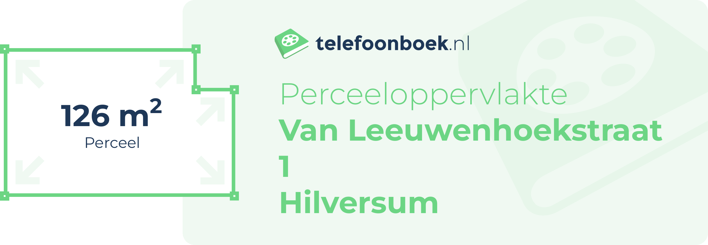 Perceeloppervlakte Van Leeuwenhoekstraat 1 Hilversum