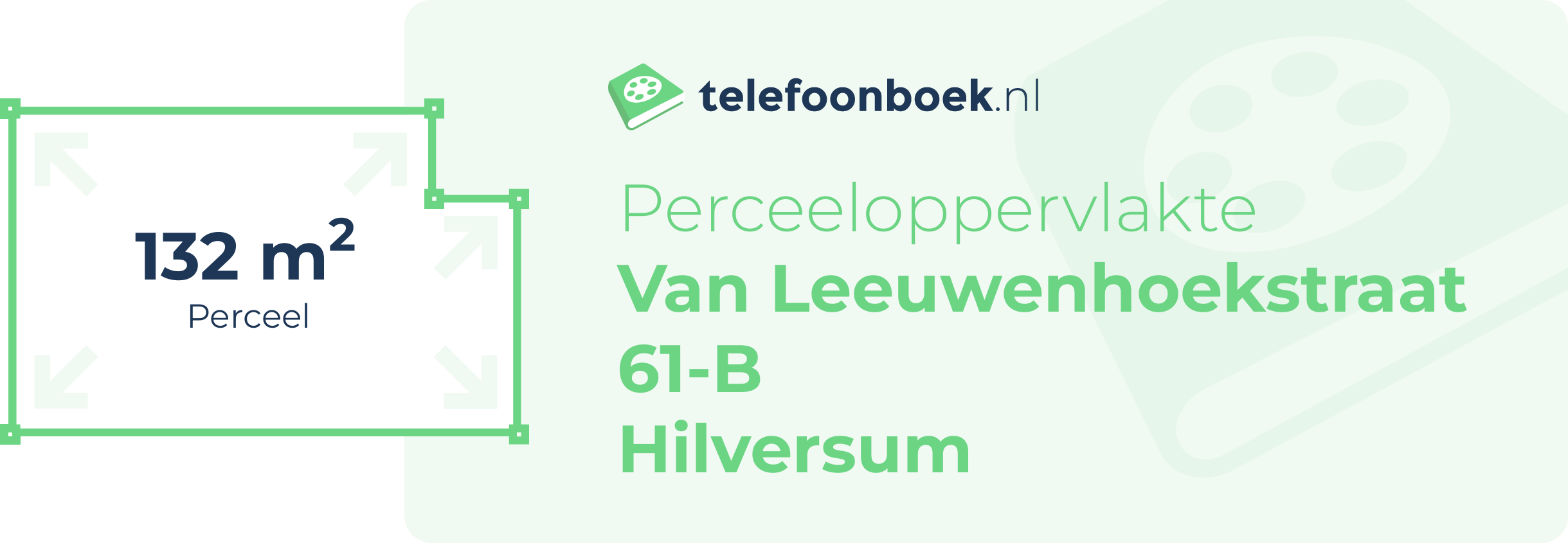 Perceeloppervlakte Van Leeuwenhoekstraat 61-B Hilversum