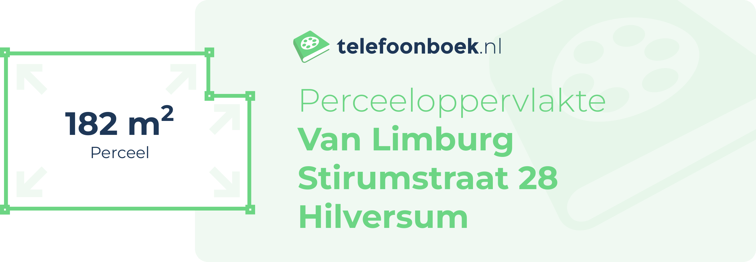 Perceeloppervlakte Van Limburg Stirumstraat 28 Hilversum