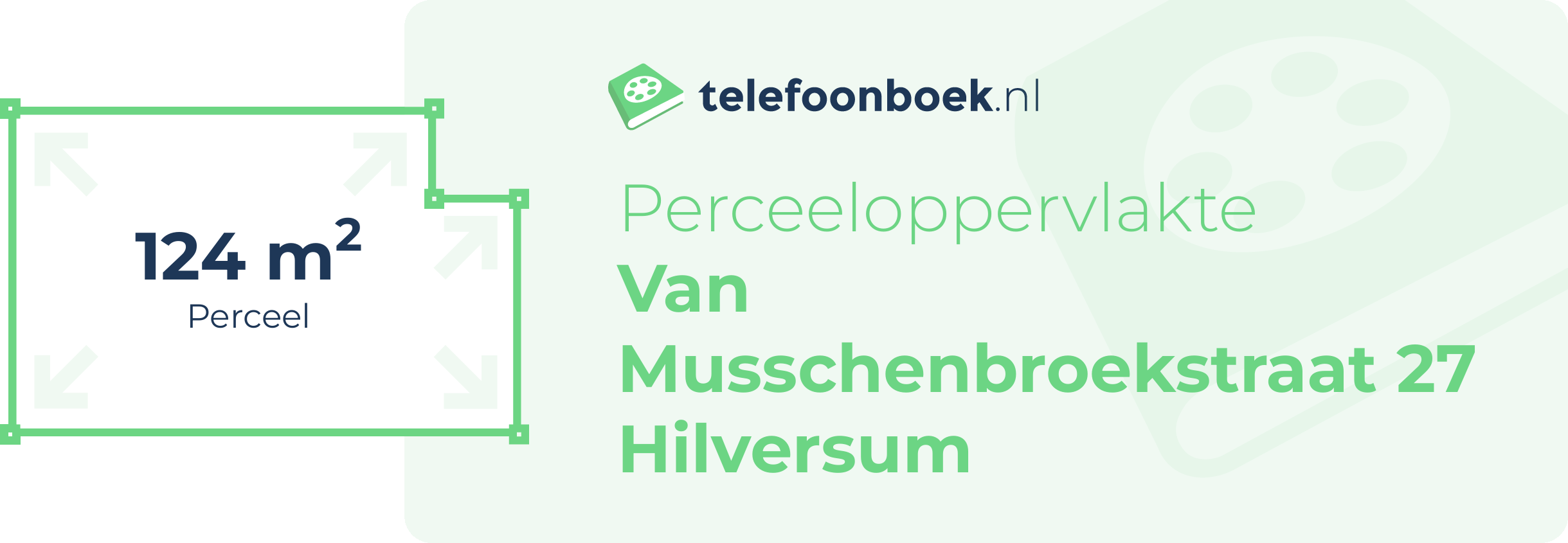 Perceeloppervlakte Van Musschenbroekstraat 27 Hilversum