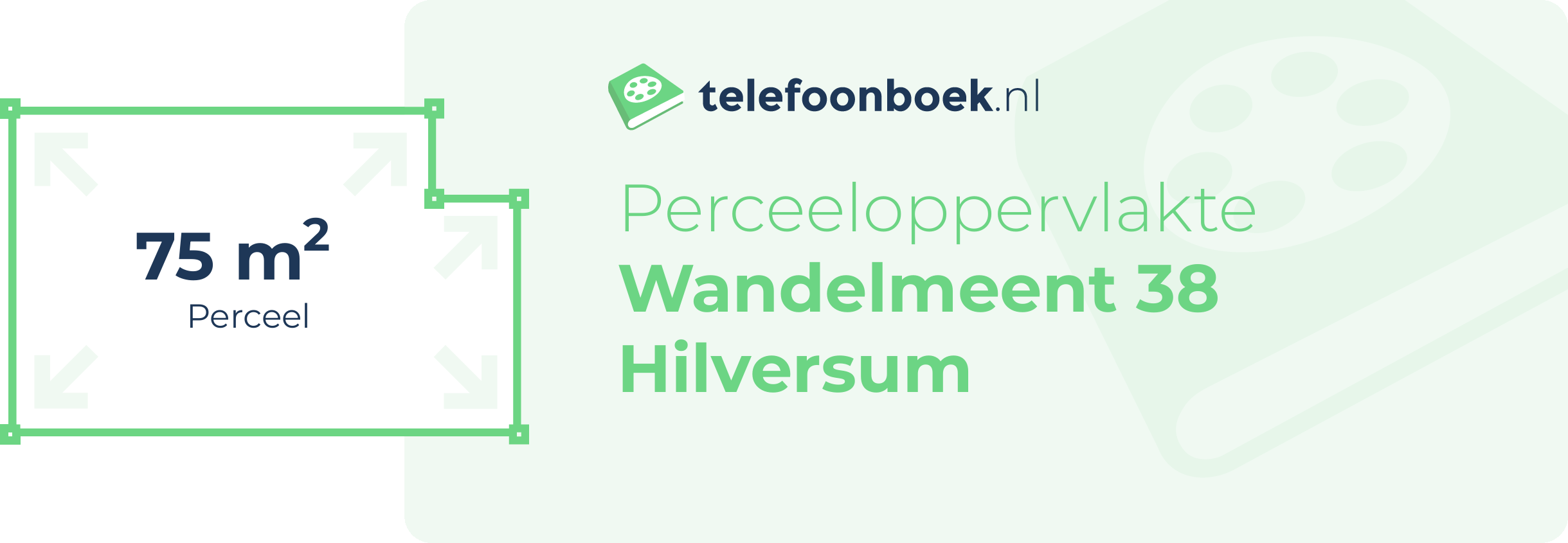 Perceeloppervlakte Wandelmeent 38 Hilversum