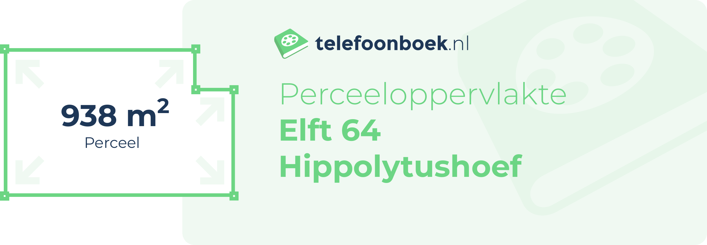 Perceeloppervlakte Elft 64 Hippolytushoef