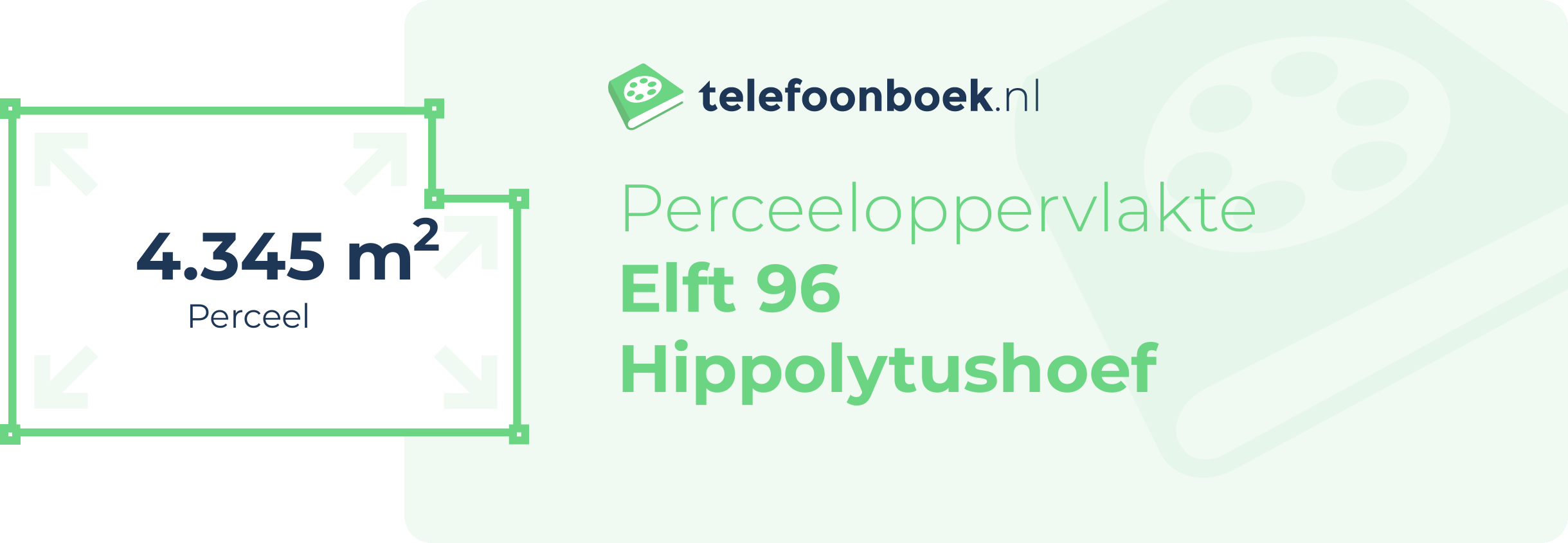 Perceeloppervlakte Elft 96 Hippolytushoef