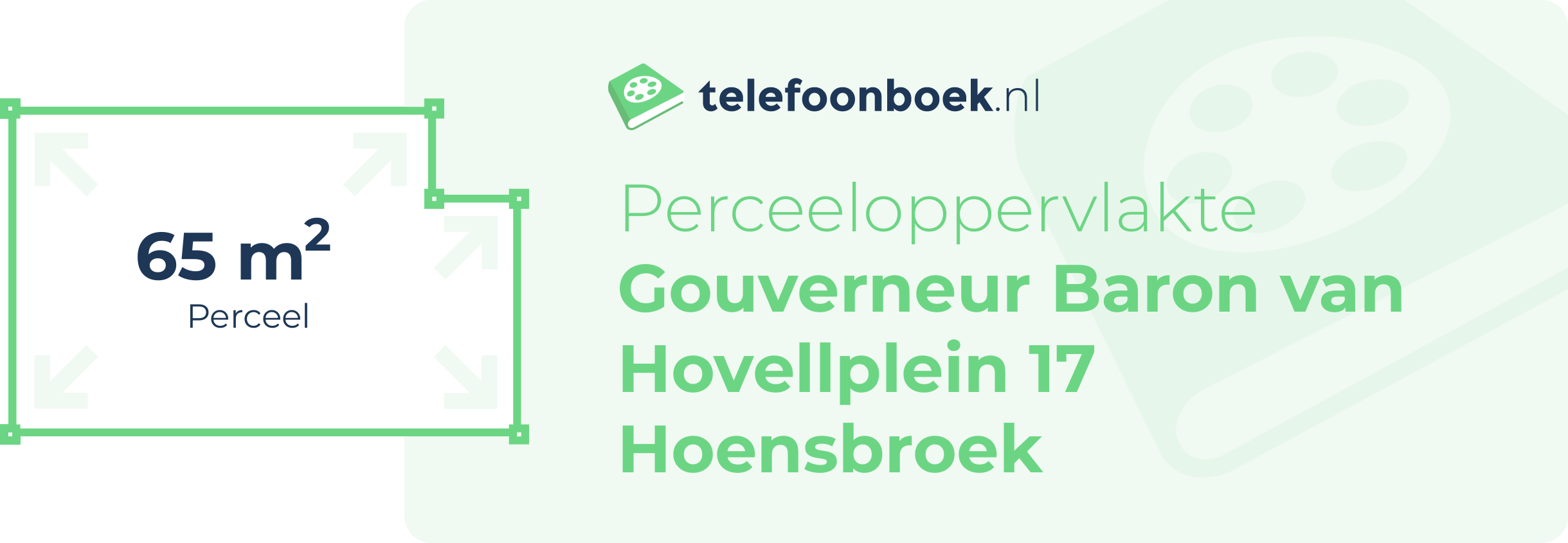 Perceeloppervlakte Gouverneur Baron Van Hovellplein 17 Hoensbroek