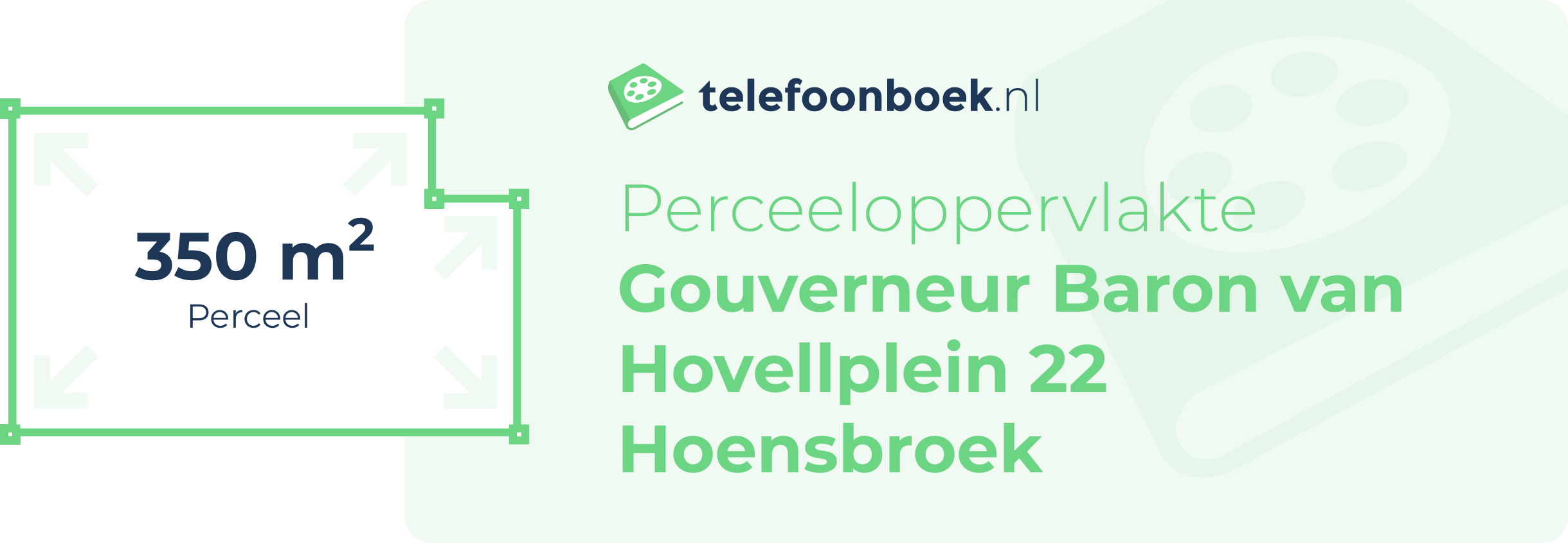 Perceeloppervlakte Gouverneur Baron Van Hovellplein 22 Hoensbroek