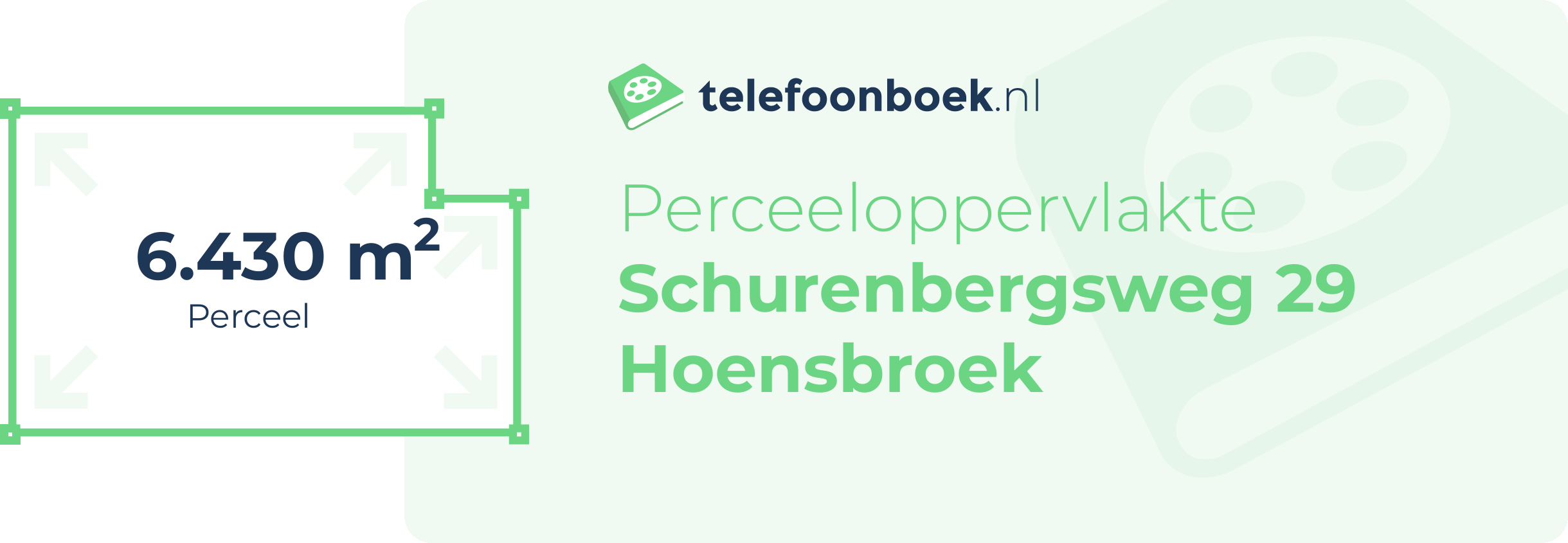 Perceeloppervlakte Schurenbergsweg 29 Hoensbroek