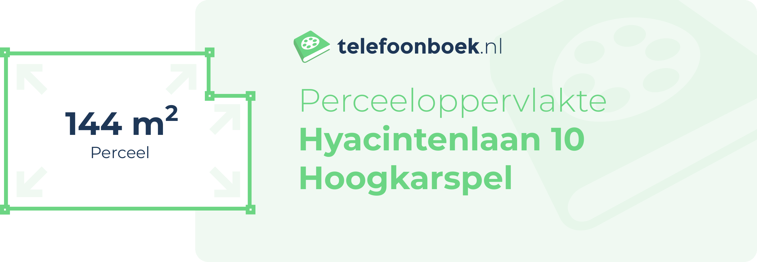 Perceeloppervlakte Hyacintenlaan 10 Hoogkarspel