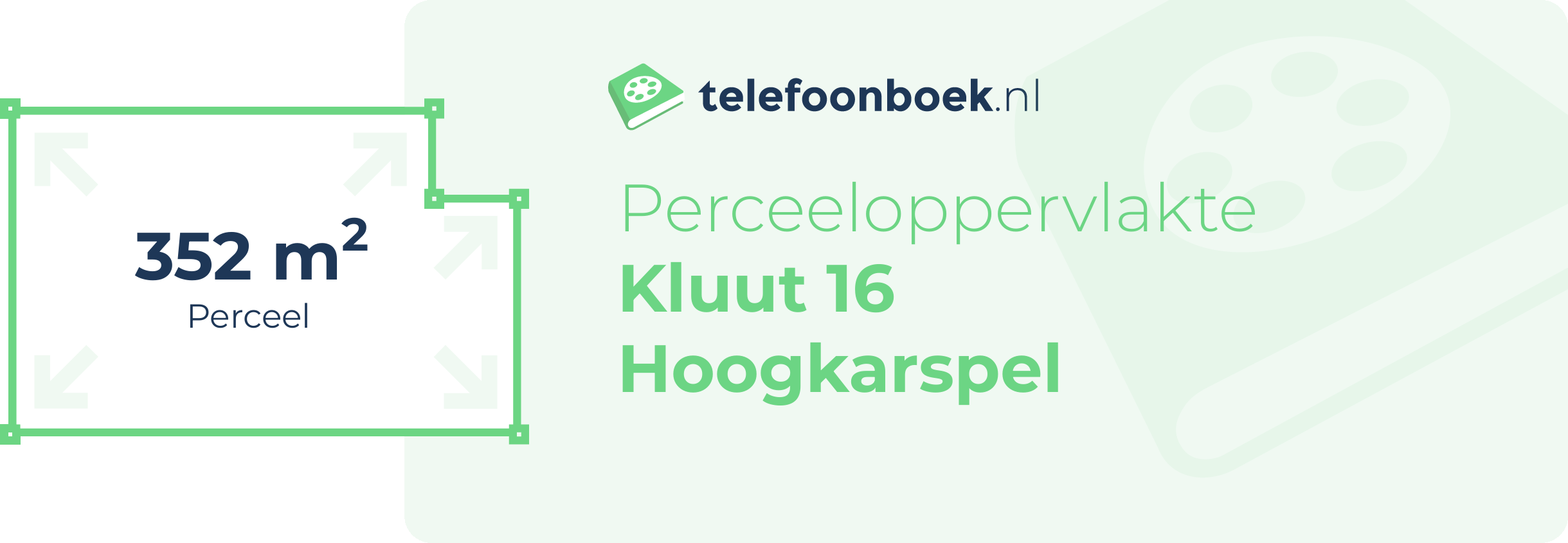 Perceeloppervlakte Kluut 16 Hoogkarspel