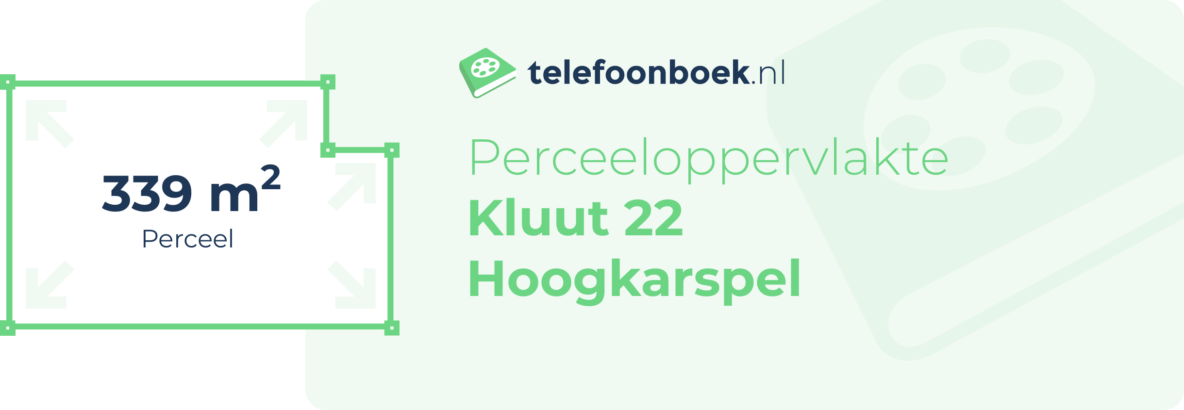 Perceeloppervlakte Kluut 22 Hoogkarspel