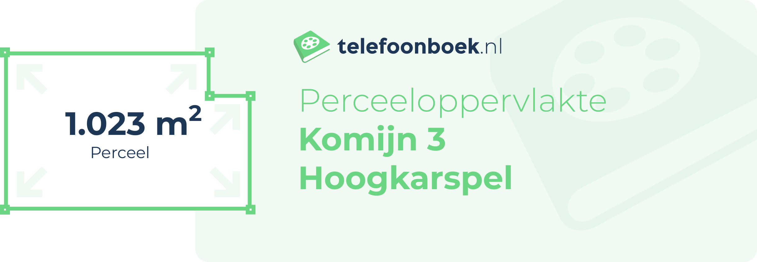 Perceeloppervlakte Komijn 3 Hoogkarspel