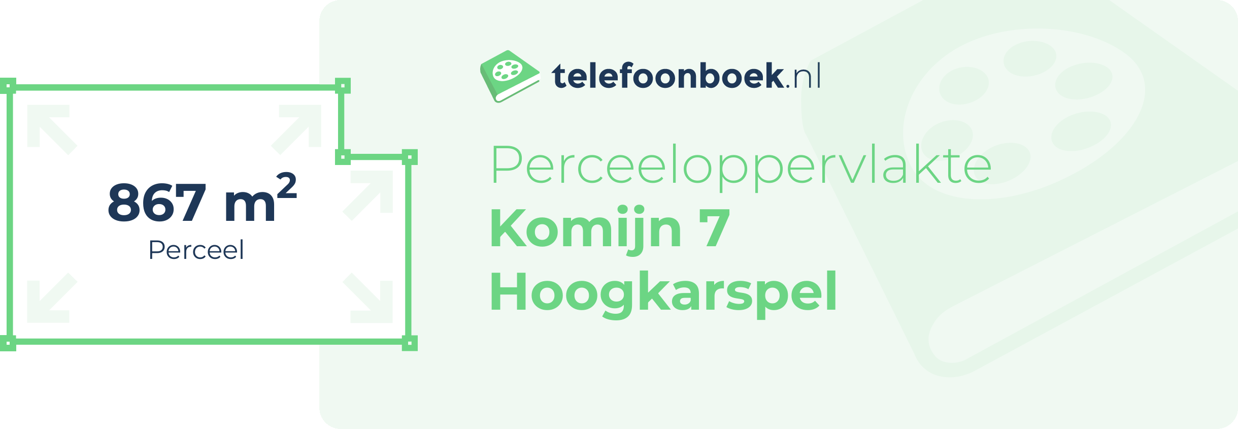 Perceeloppervlakte Komijn 7 Hoogkarspel