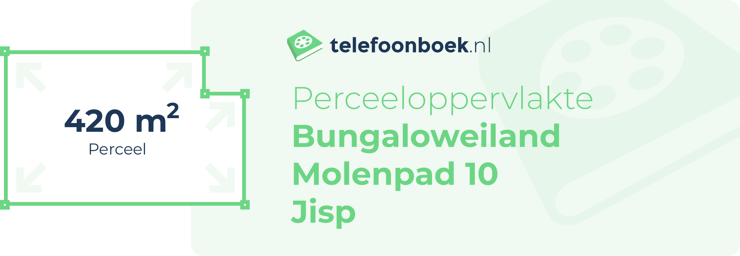 Perceeloppervlakte Bungaloweiland Molenpad 10 Jisp